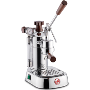 LA PAVONI Professional Lusso, Holzgriff (LPLPLH01EU) inkl. Mocambo Kaffeeprobierpaket (4 x 250g) Kaffeebohnen